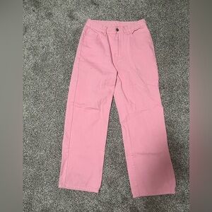 Pink mom jeans
